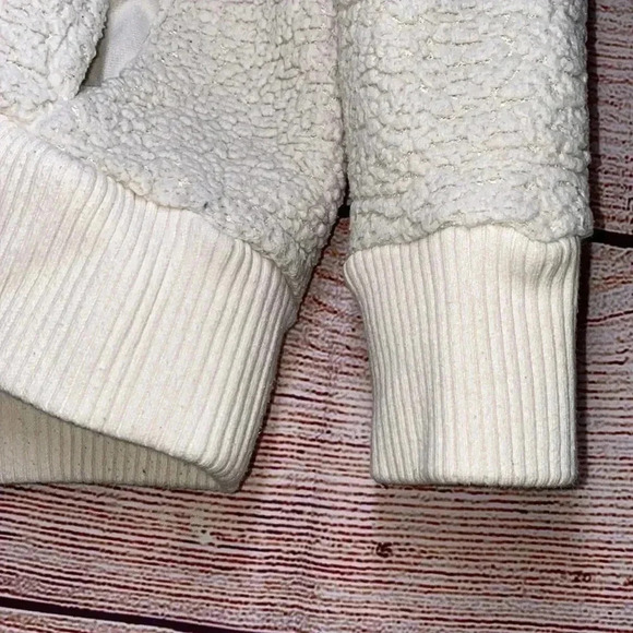 Athleta Tugga Sherpa Teddy Jacket Neutral Small - Picture 5 of 6